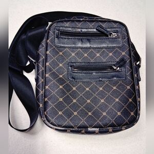 Elegant Black and Brown Men's Messenger Bag